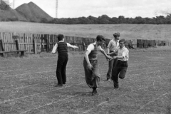 Pit heaps cricket field