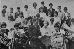 W Hill Boys Band, 1970 with Mr Jones