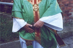 Rev Michael Shearing, Vicar of All Saints, Wheatley Hill, 1995: last Service.