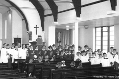 The Choir of All Saints Church, Wheatley Hill, c. 1964.