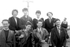 All Saints Youth Club, Wheatley Hill, 1950s, with Rev G G Graham.