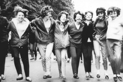 Durham Miners Gala - Wheatley Hill Girls 1965 Left to right: Ann, Pam, Doreen, Mary, Ellen Thompson, Eva Burrell, Joan Cowell