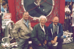Durham Miners Gala 1983. Peter Galley with Jenny and Joe Swift