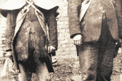 Wheatley Hill Colliery Shaftsmen. Left: Mr Henderson. Right: Mr McKeand
