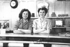 Wheatley Hill Colliery 1948. Canteen workers - Gladys Peacock and Dorothy Burrell