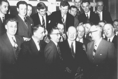 Retirement presentation to Fred Simpson, Undermanager, at the Welfare Hall.