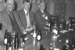 Last day at the Pit, 1968. L-R: Dick Storey, Ben Aitken, Bobby Horner.