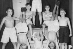 W Hill boys Gym Display Team 1950. 2