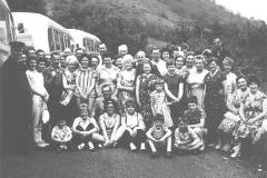 Holiday party on a coach trip, no date.