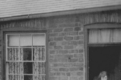 Colliery housing (below the line), c.1930s:Alice Foster, Tom Foster, Ada Foster and ?