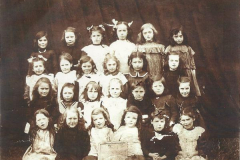 Lizzie and Maggie Burrell (marked with x) 1911
