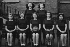 Wheatley Hill Girls Netball TeaM 1949 -  Enid Kell, Betty Brown Miss Caille, Jean Henderson, Jean Richardson, Pat Simpson, Stella Dodds, June Armstrong, Miss Spottiswood