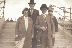 Mr and Mrs Vincent with their daughter Lizzie and husband George Nicholson - no date.