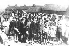 Group from Patton Street Methodist Chapel, outside of Institute Street, 1948.