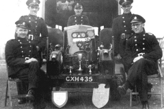 Wheatley Hill Fire Brigade. Winners of the Retained Technical Quiz Competition, Dorking, 1956.