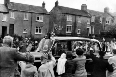 The Queen passing through Wheatley Hill in the 1960s.