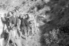 Visit to Tynemouth 1963(1) - John Burrell, William Heal, Margaret Carr, George Cook, Billy Smith, David Metcalf, Gordon Fletcher, Joyce Smith, Billy Howe