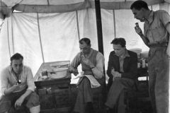 Ned Ward Arthur Harris and Jack Etherington Arthur Stabler at camp 1950