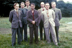 Teachers at School Camp 1951 - Jack Etherington, Arthur Stabler, Victor Brown, Joe Andrews, Arthur Harris, Ned Ward, Arthur Jones