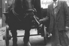 Co-op, 1950: Alan Bishop Jnr and Store horse ('Sweep')