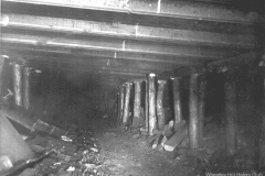 Wheatley Hill Colliery, c.1950s:Main Gate (Mothergate) showing old conveyor pans on left side)