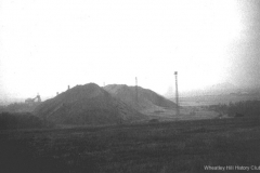Wheatley Hill Pit:Aerial conveyor taken from the Durham Road.