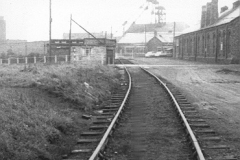Wheatley Hill Colliery, 1960s:Fitting shops on the right, pit canteen on the left