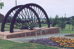 Wheatley Hill Pit Wheel Memorial, 2002.
