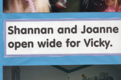 Shannan and Joanne Open wide for Vicky