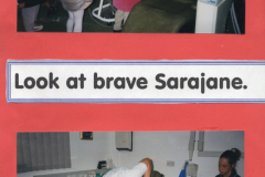 Look at brave Sara Jane
